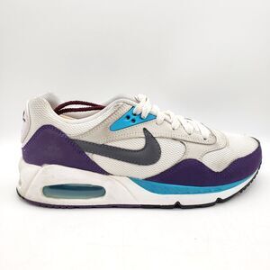 NIKE Air Max Correlate Club Shoes Women's Size 7 White Purple 511417-153